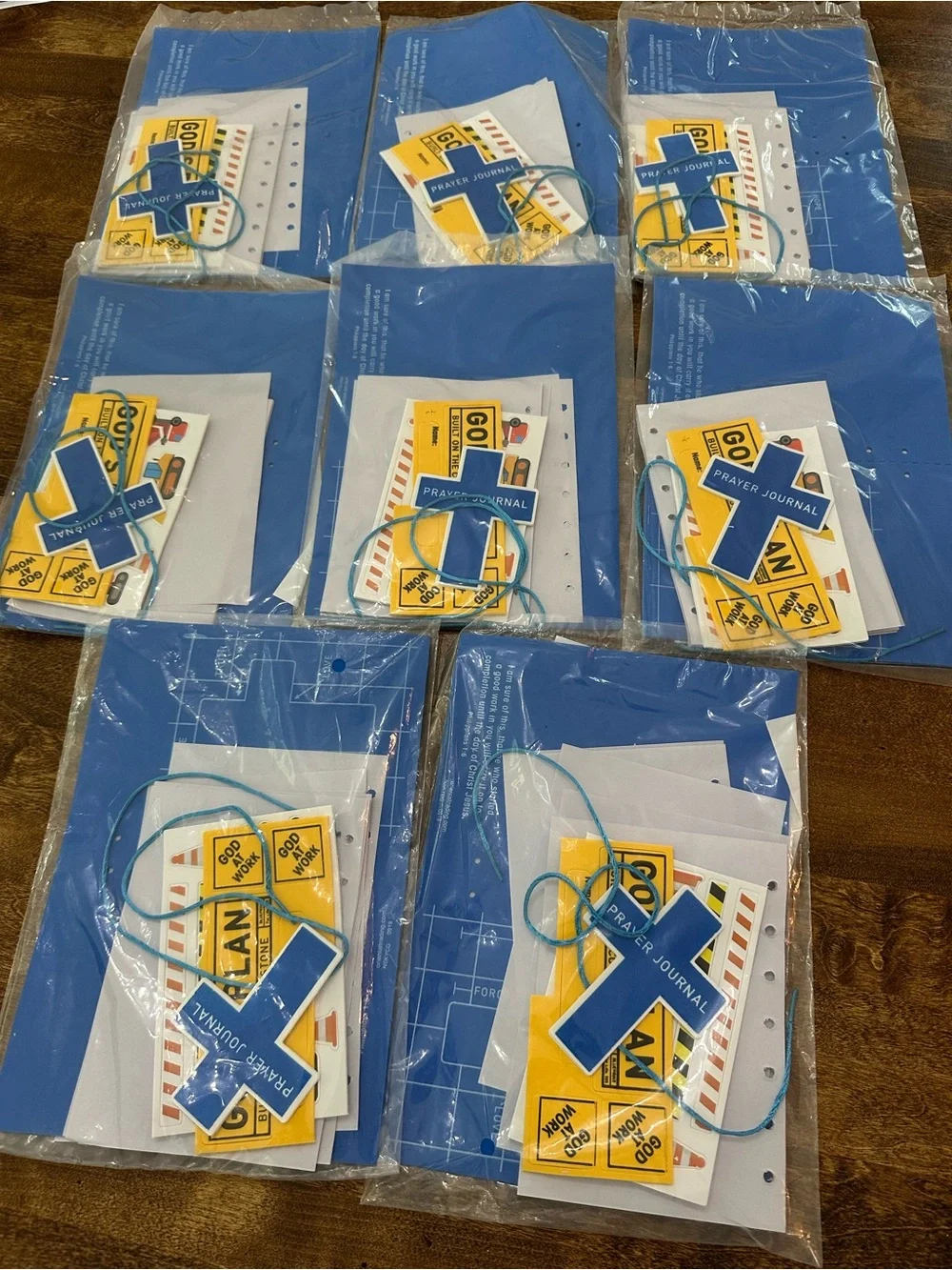 VB, kit Blue Prayer Journal Party Favor Pack - Home Party Supplies